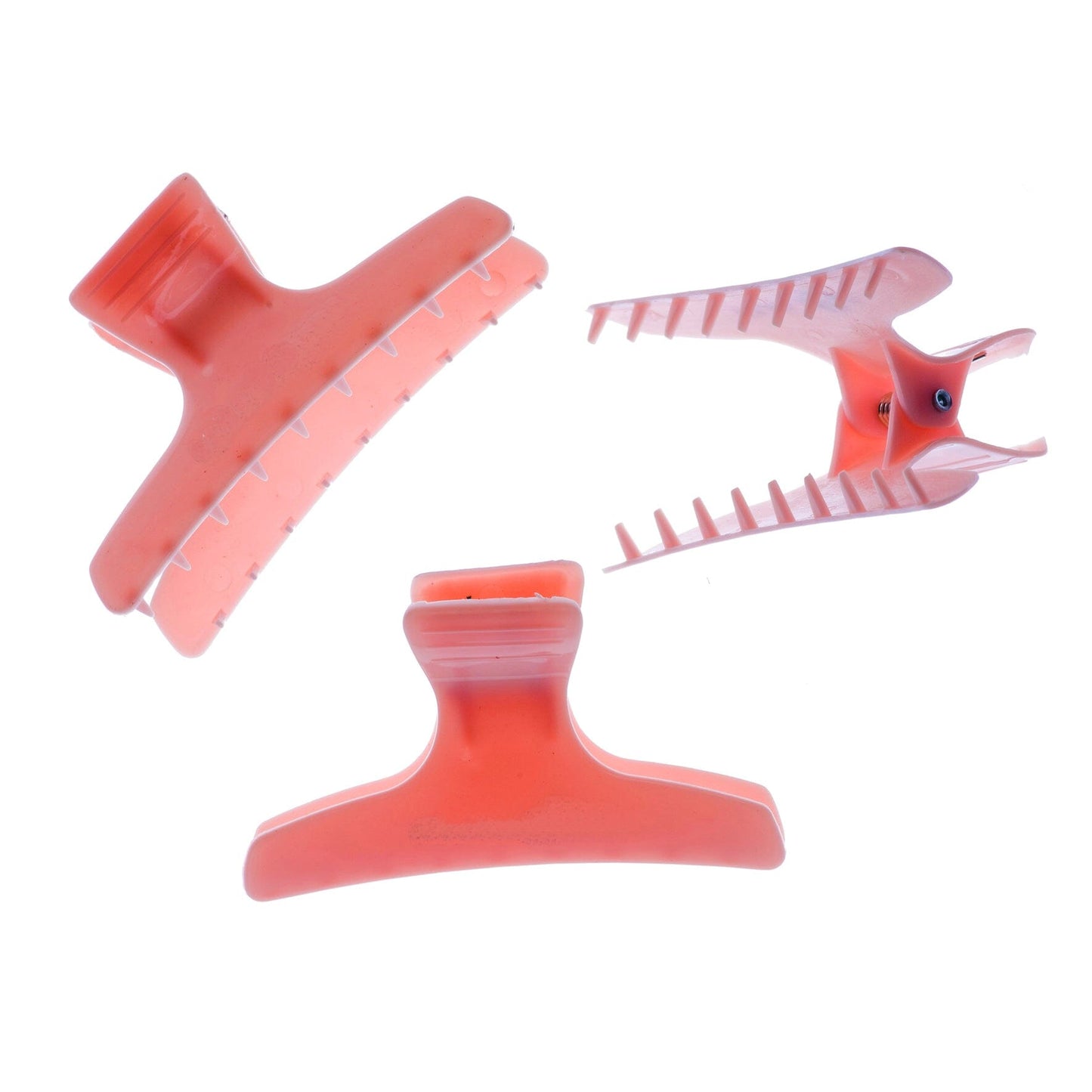Head Jog Butterfly Clamps Pink - Pack of 12 Head Jog