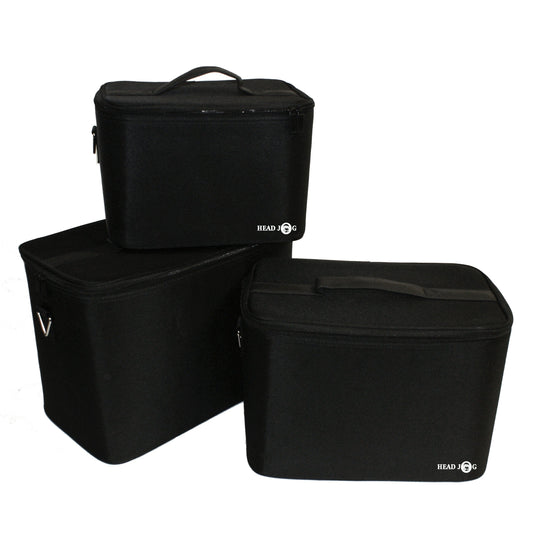 Head Jog Equipment Cases Set of 3 Hair Equipment Case Head Jog