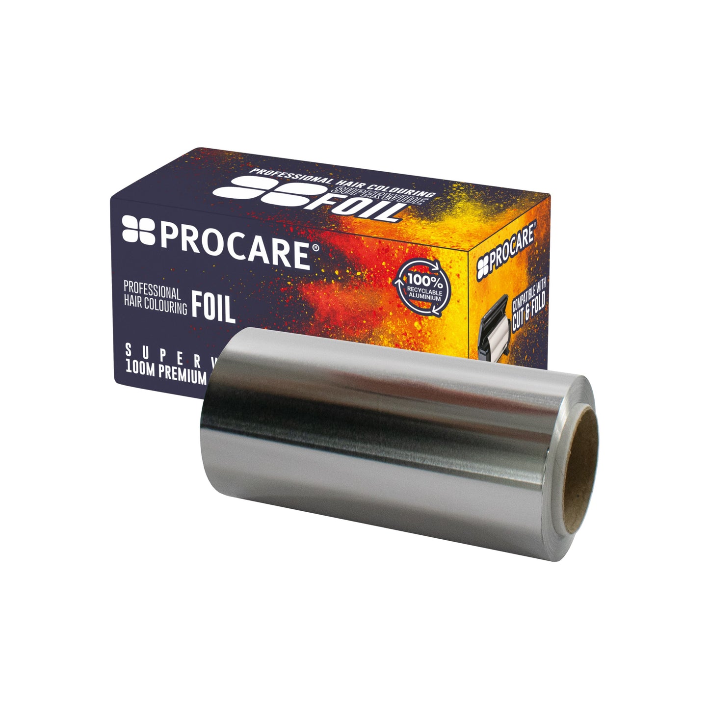 Pro Care Premium Superwide Silver Hair Foil Roll 12cm x 100m Hair Colour Pro Care