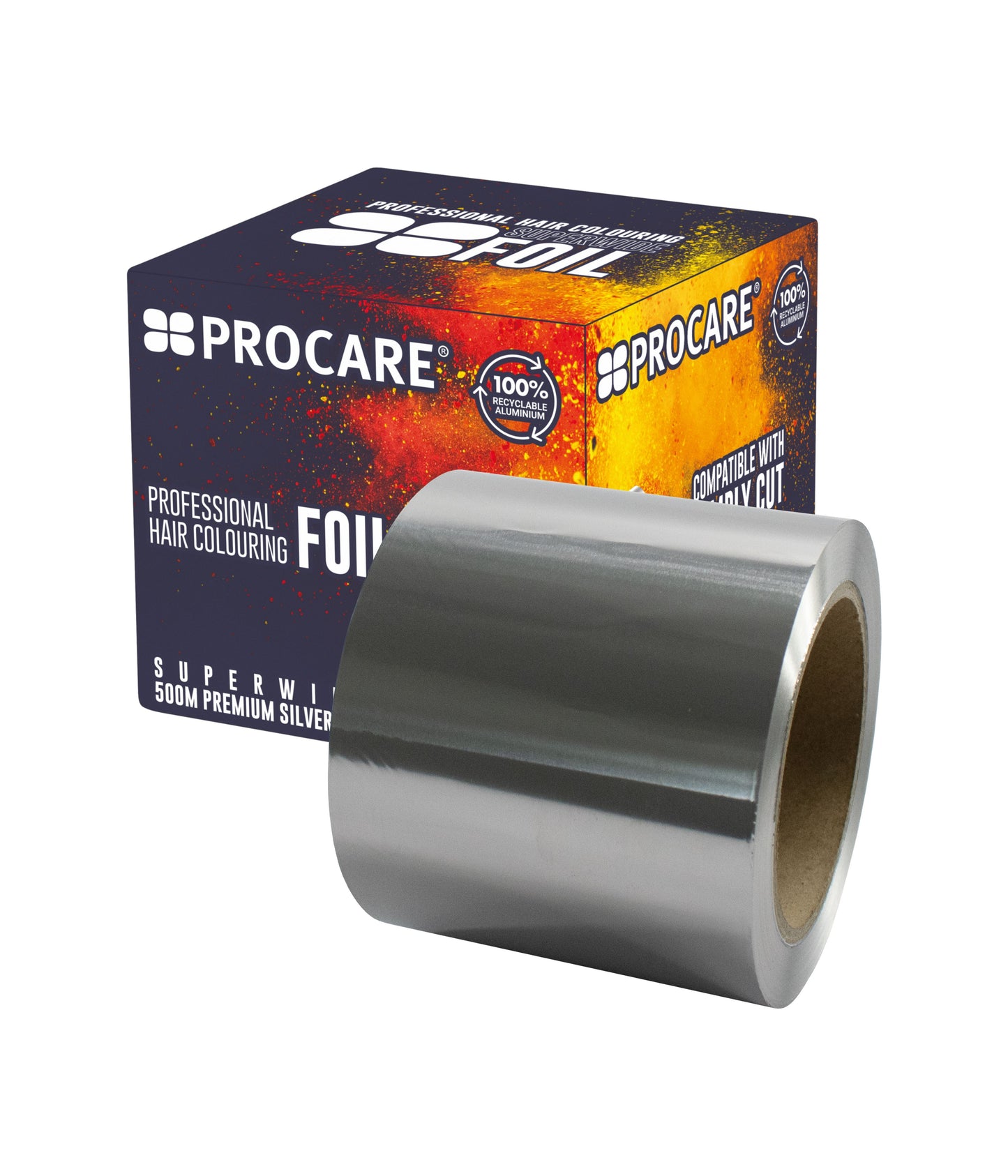 Pro Care Premium Superwide Silver Hair Foil Roll 12cm x 500m Hair Colour Pro Care