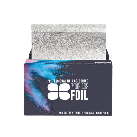 Pro Care Premium Embossed Silver Pop Up Foil Sheets 13cm x 28cm 500 Sheets Hair Colour Pro Care 