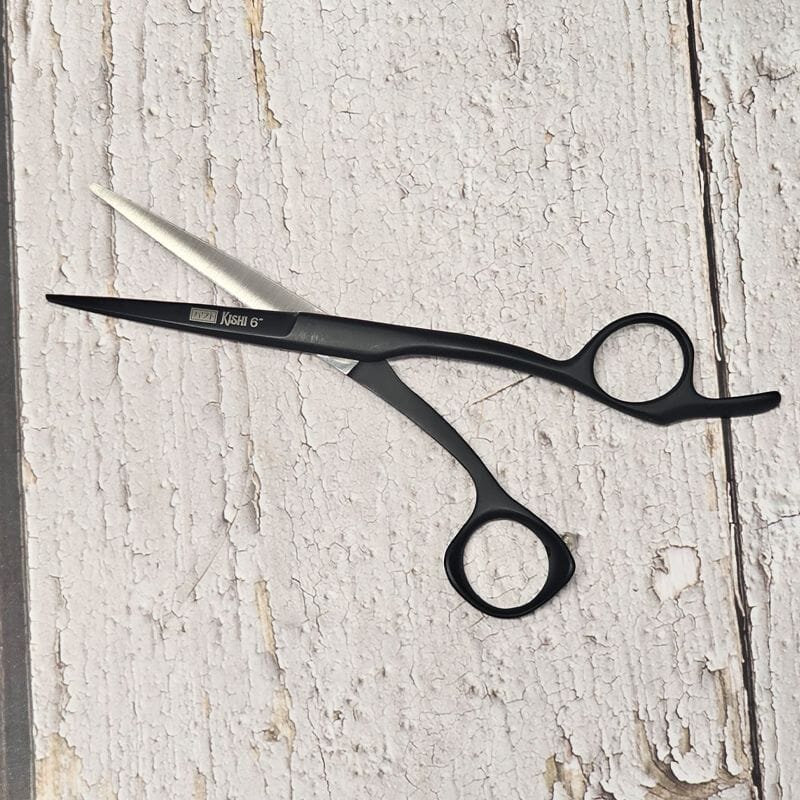 Haito Kishi Offset 6" Scissor Black Hair Dressing Scissors haito
