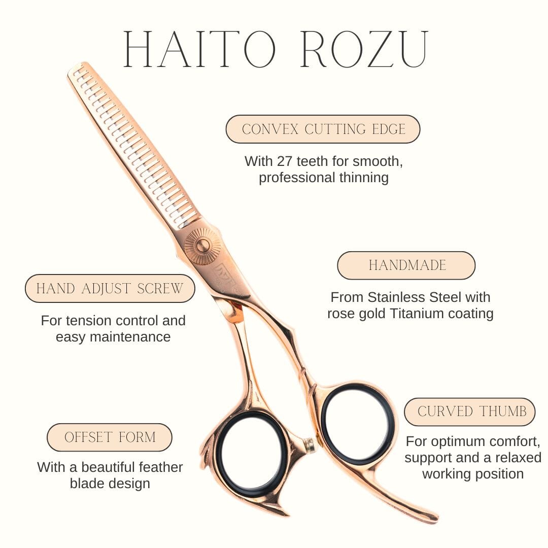 Haito Rozu 5.5" Offset Thinner - Hairdressing Scissor