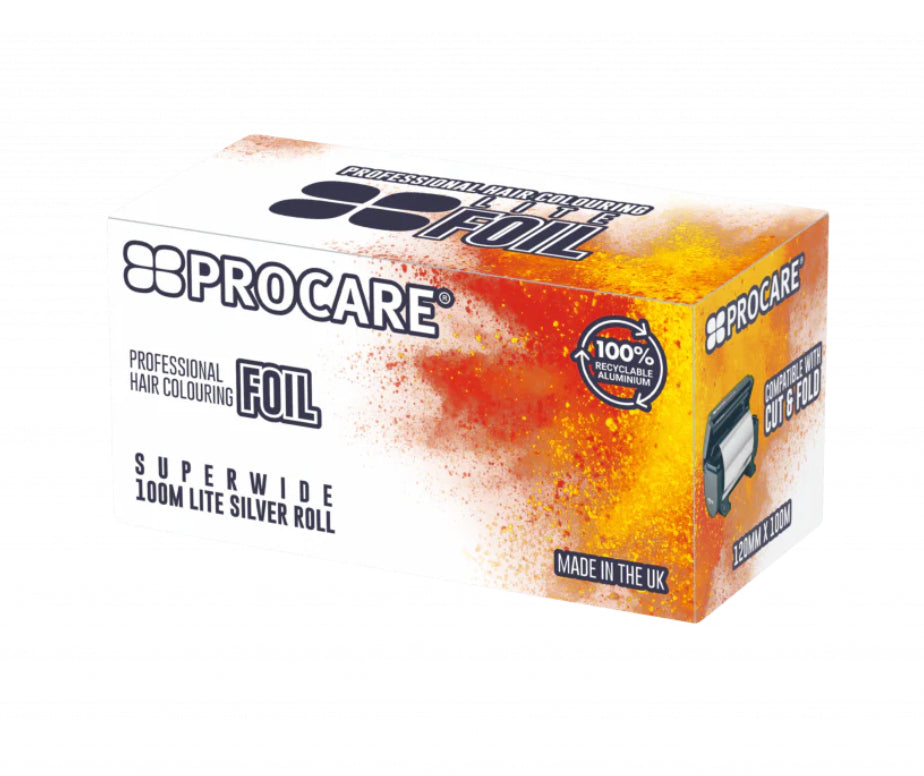 Pro Care Lite Superwide Silver Hair Foil Roll 120mm x 100m Hair Foil Pro Care