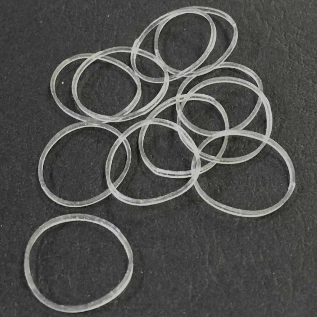 Hair Tools Clear Elastic Bands 15mm - Pack Of 300 Hair Tools