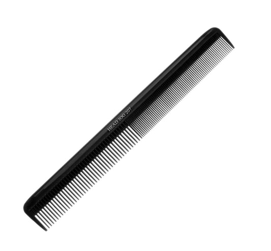 Head Jog 207 Large Cutting Comb Black Hair Comb Head Jog