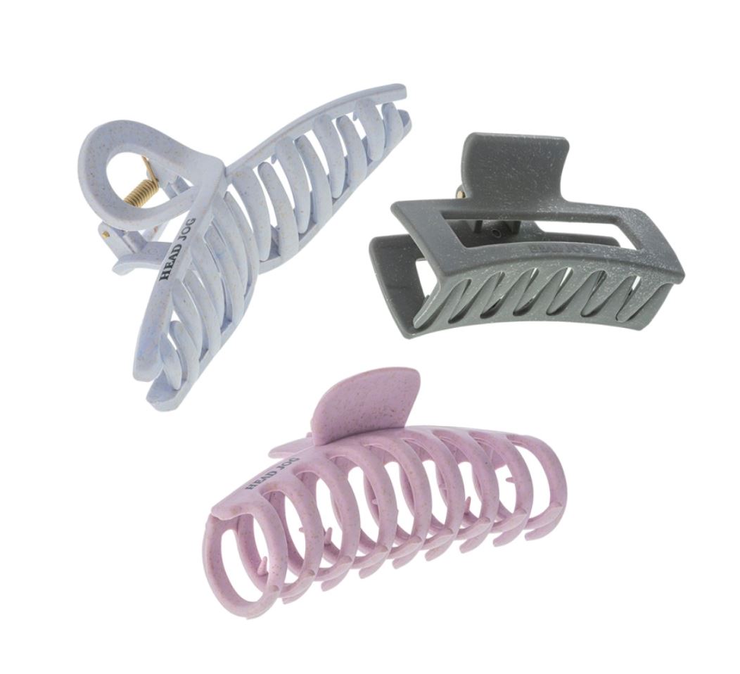 Head Jog Straw Clip - Pink hair clip Head Jog