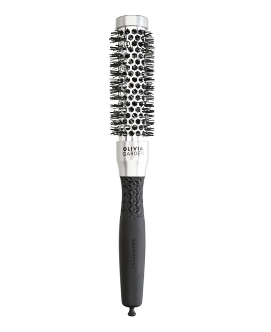 Olivia Garden Essential Blowout Brush Classic Silver 25mm Hair Brush Olivia Garden