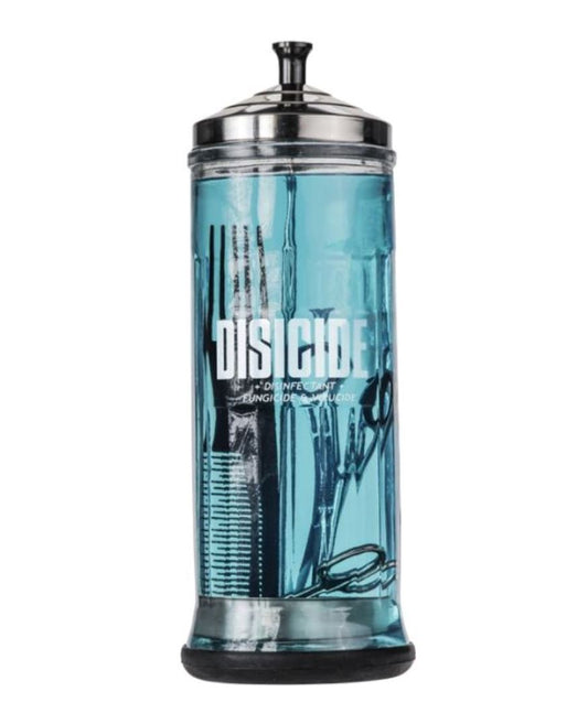 Disicide Glass Jar 1100ml Salon Cleaning Disicide