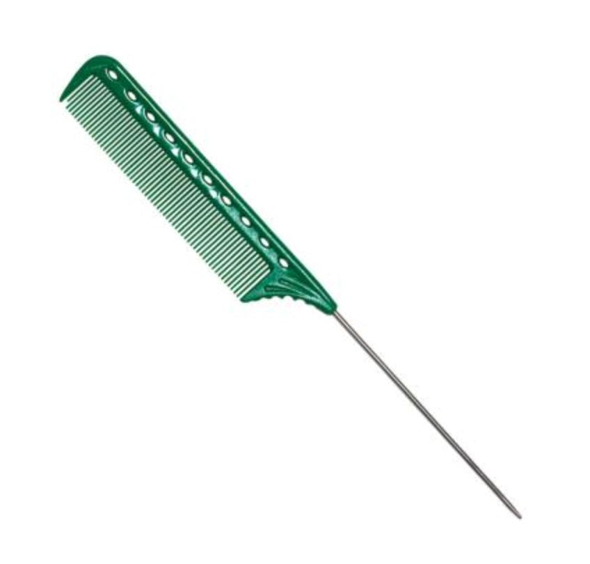 YS Park 102 Metal Tail Comb (220 mm) Hair Comb YS Park Green 