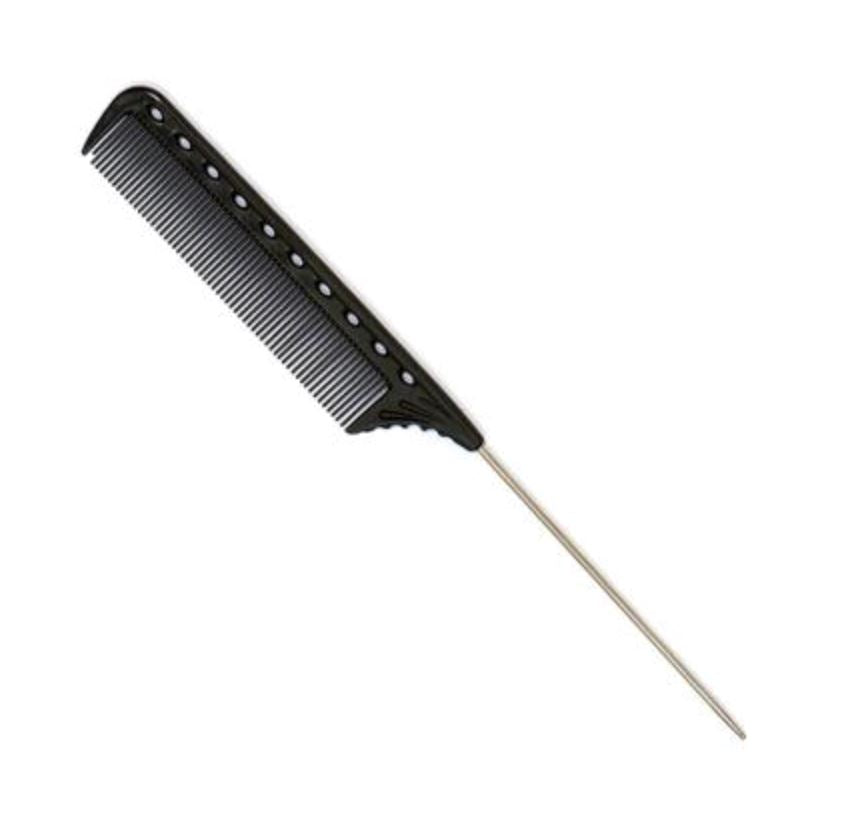 YS Park 102 Metal Tail Comb (220 mm) Hair Comb YS Park Carbon Black