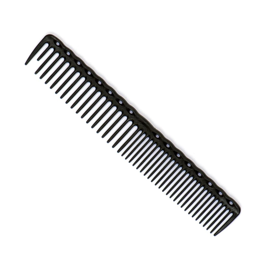 YS Park 338 Round-Toothed Cutting Comb (185 mm) Hair Comb YS Park Carbon Black 