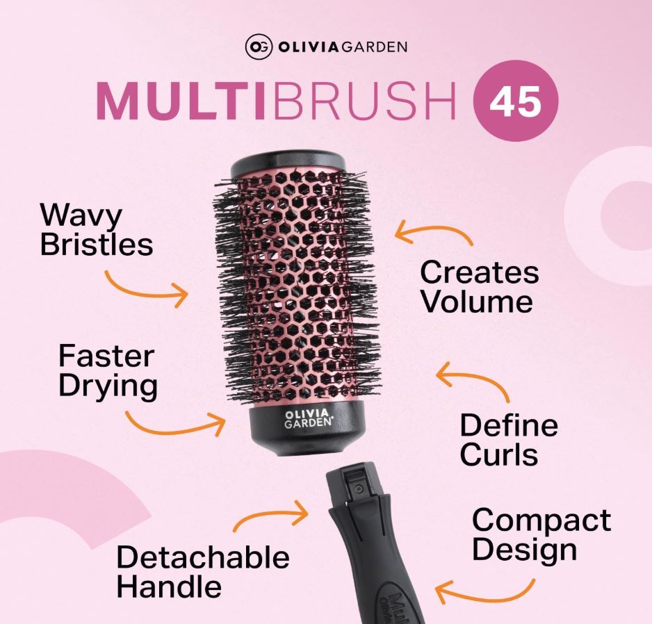 Olivia Garden MultiBrush 45mm Hair Brush Kit Brush Olivia Garden