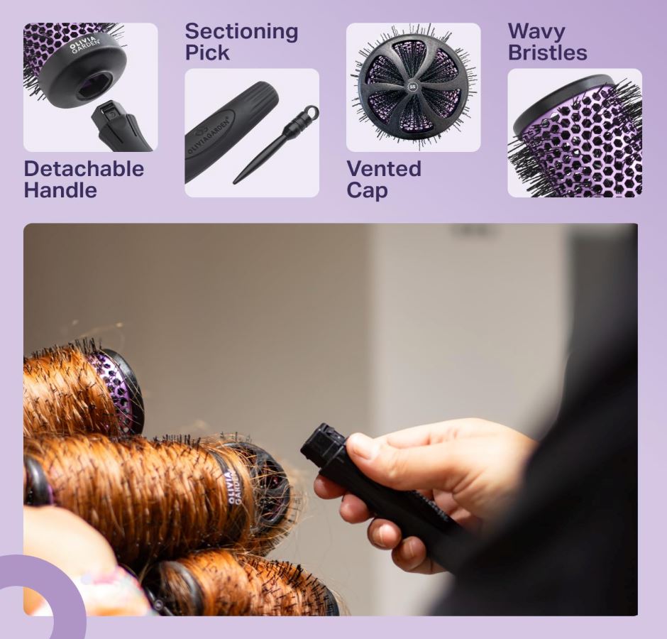 Olivia Garden MultiBrush 55mm Hair Brush Kit Brush Olivia Garden