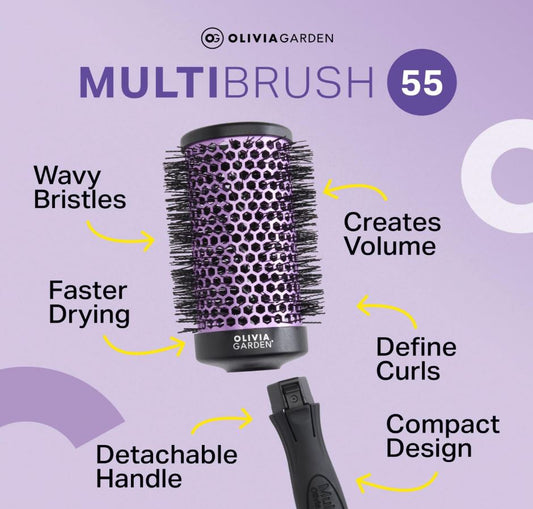 Olivia Garden MultiBrush 55mm Hair Brush Kit Brush Olivia Garden