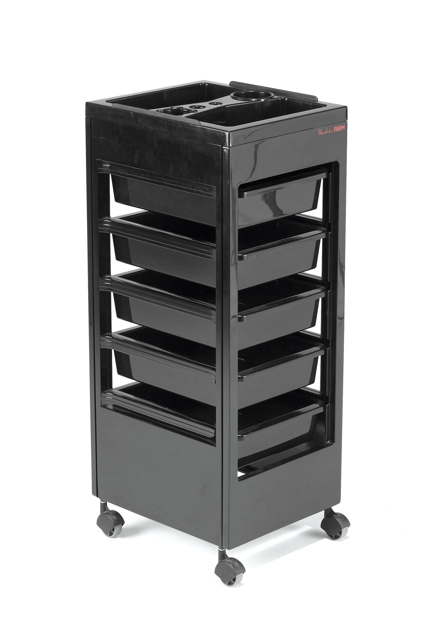 REM Black Studio Accessory Top Trolley Salon Trolley REM