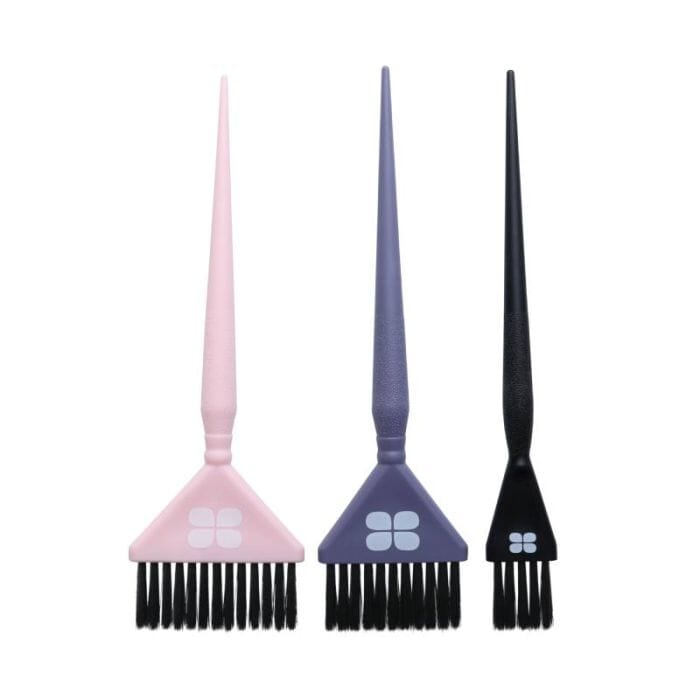 Procare Premium Tint Brush Tri-Pack Purple/Pink/Black Hair Colour Pro Care
