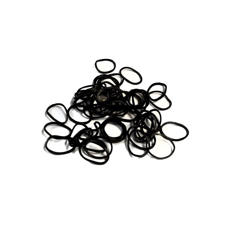 Hair Tools Black Rubber Bands 15mm - Pack Of 300 Hair Tools
