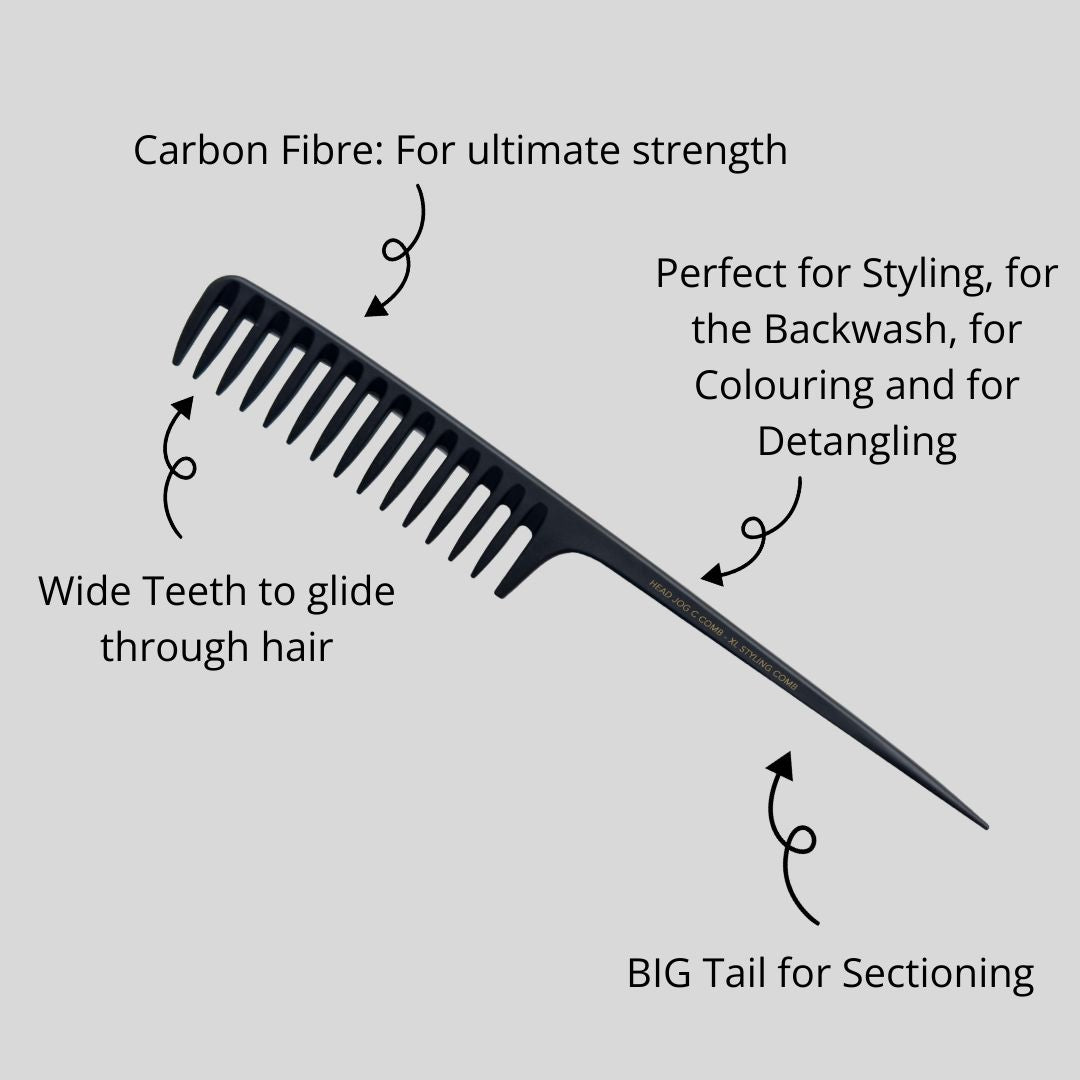 Head Jog XL Carbon Styling Comb Comb Head Jog 