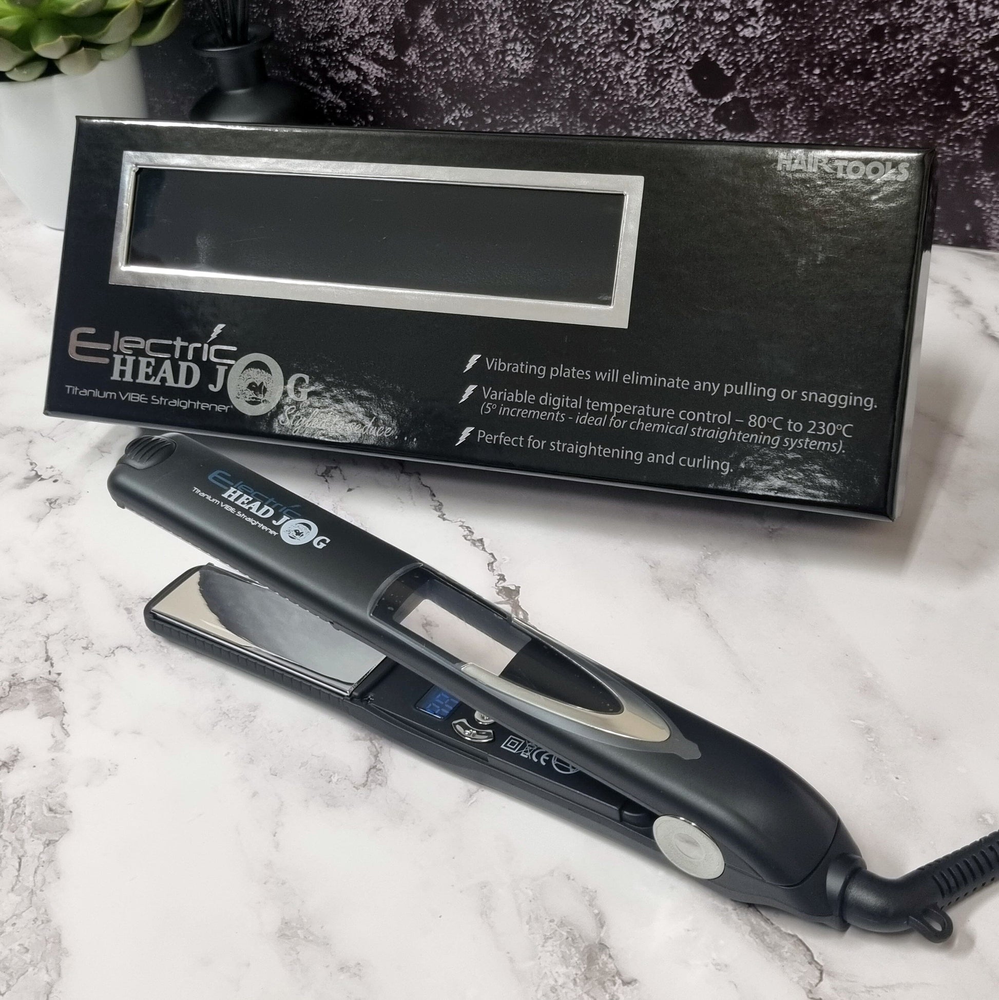 Electric Head Jog Titanium Vibe Straightener Hair Straightner Head Jog 