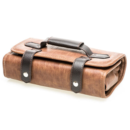 Head Jog Barber Tool Roll Brown Hair Equipment Case Head Jog 