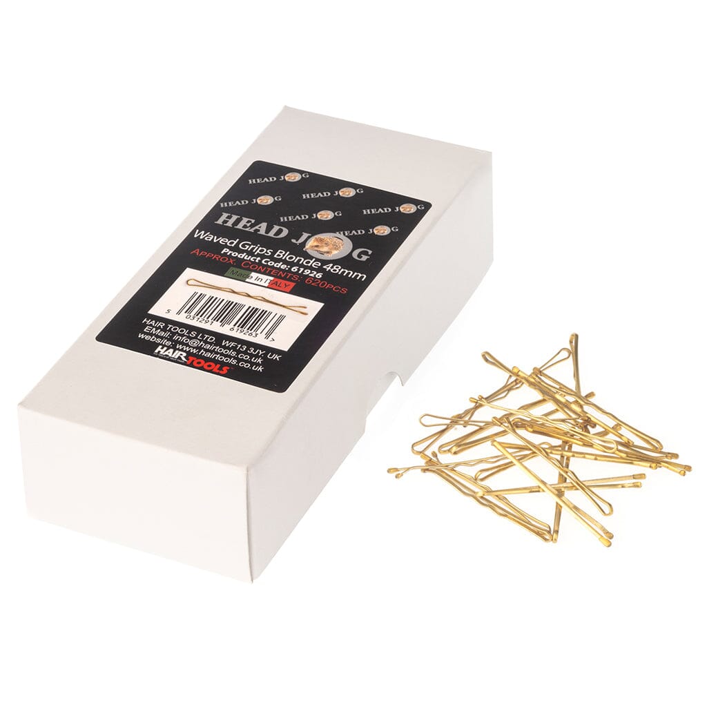 Head Jog Grips 48mm waved - Blonde Hair Pins Head Jog 