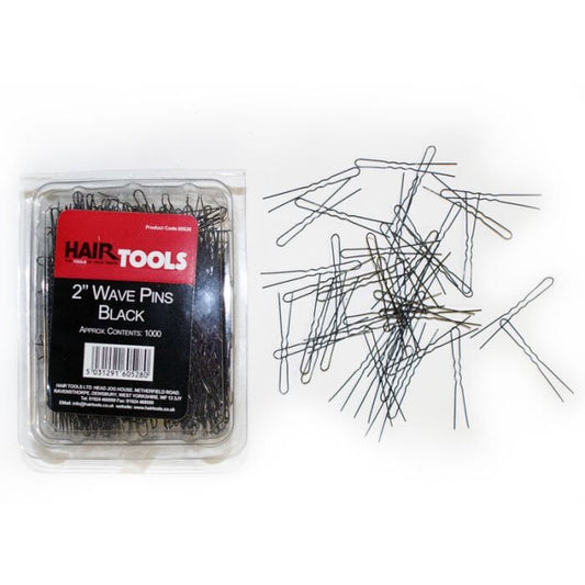 Hair Tools 2" Wave Pins Black (Box of 1000) Hair Pins Hair Tools 