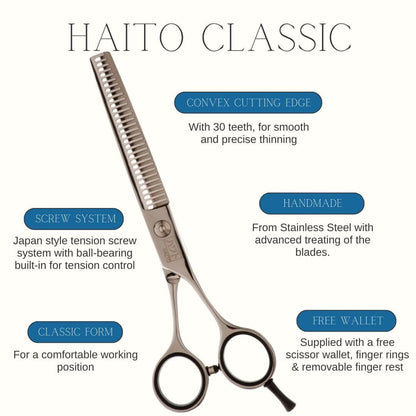 Haito Classic Thinning Hairdressing Scissor Range 6"