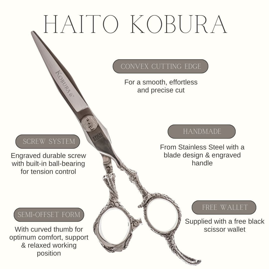 Haito Kobura 6" Offset Hairdressing Scissors