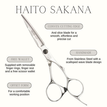 Haito Sakana Offset Hairdressing Scissor