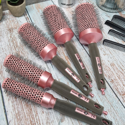 Head Jog Pink Barrel Brush Hair Brush Head Jog 
