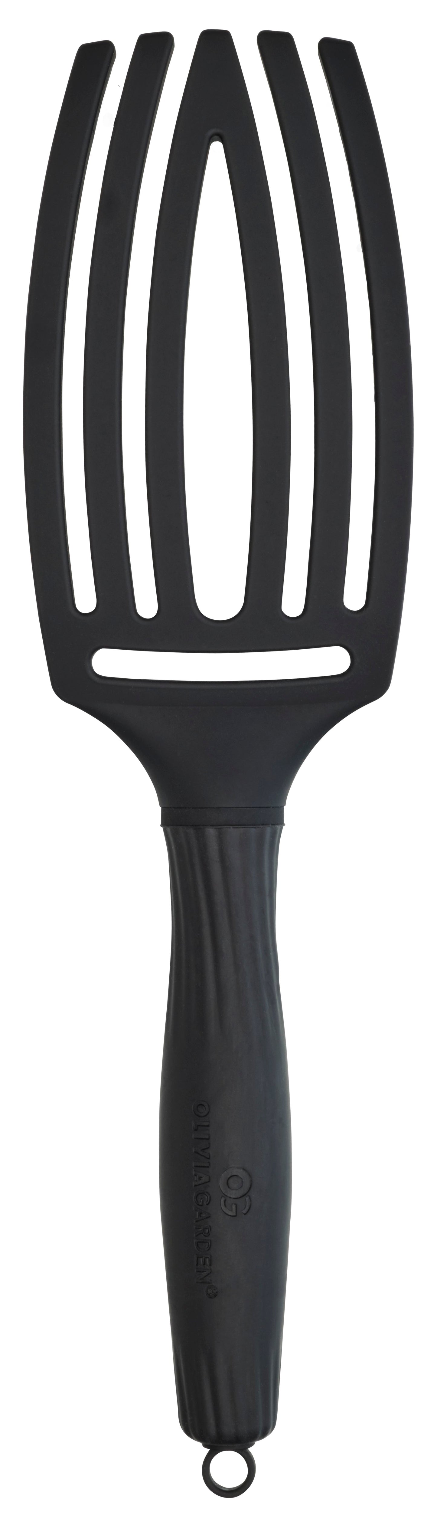 Olivia Garden Fingerbrush Care Iconic Boar & Nylon Black M Brush Olivia Garden 