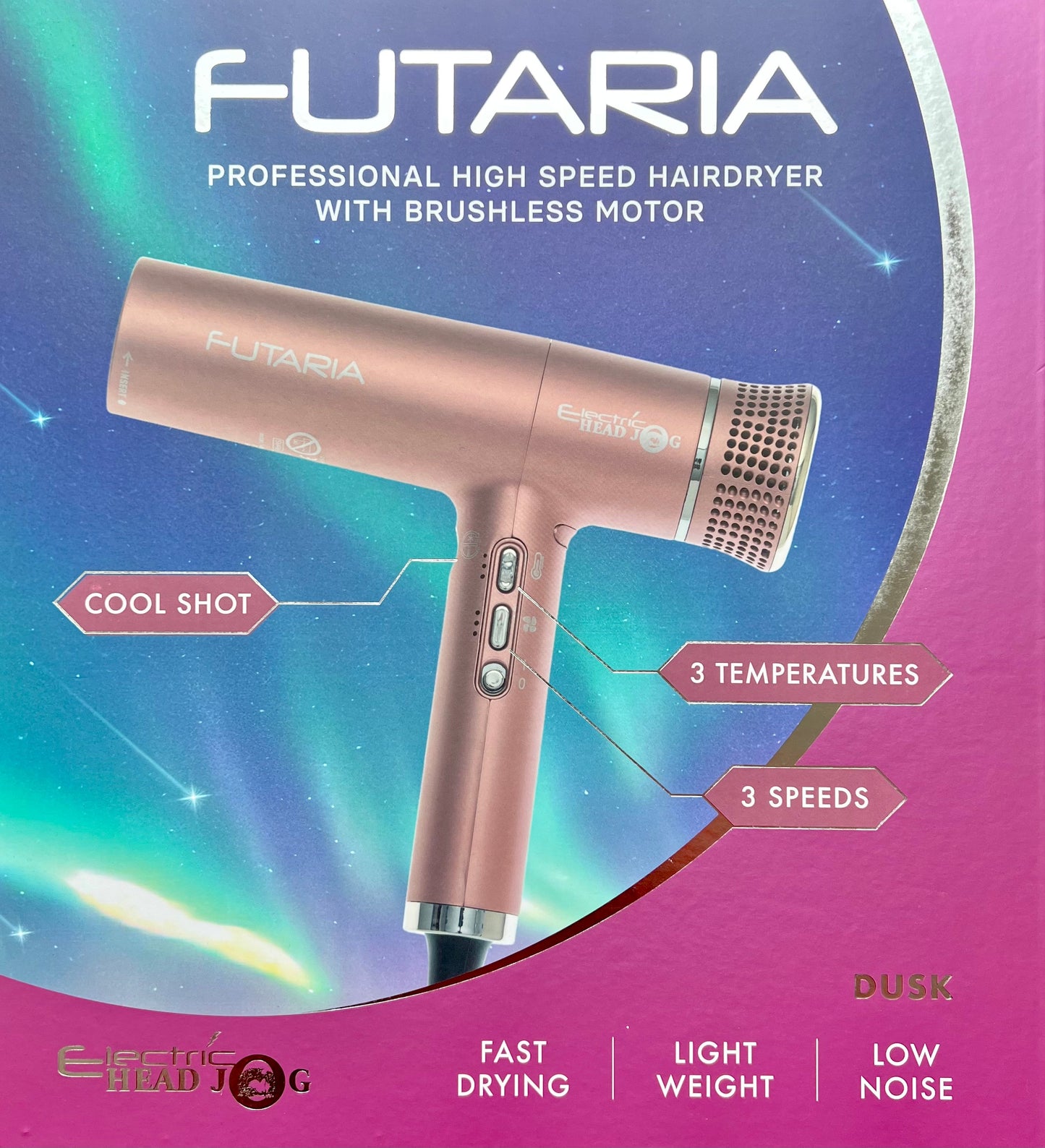 Head Jog Futaria Hair Dryer - Dusk Hair Dryer Head Jog 