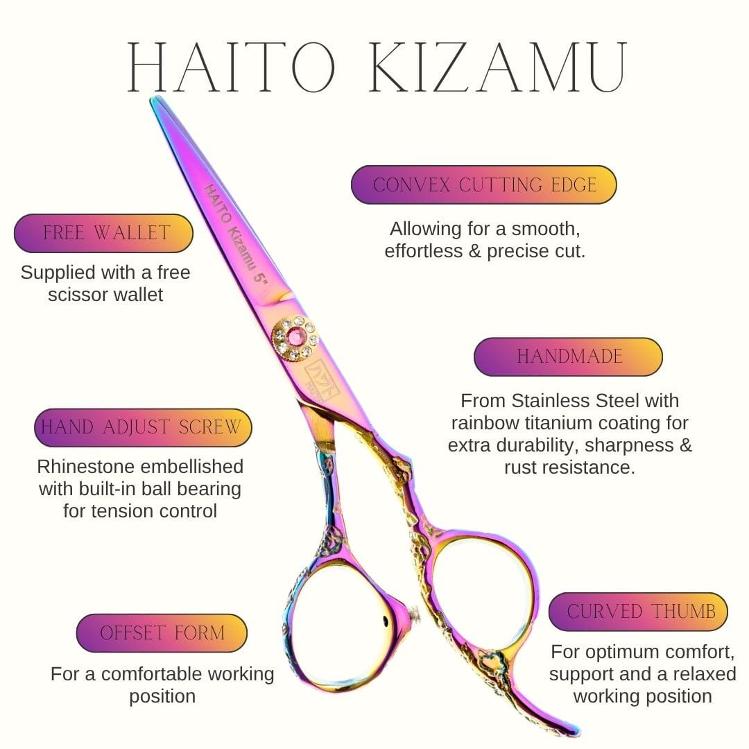Haito Kizamu Hairdressing Scissors 5"