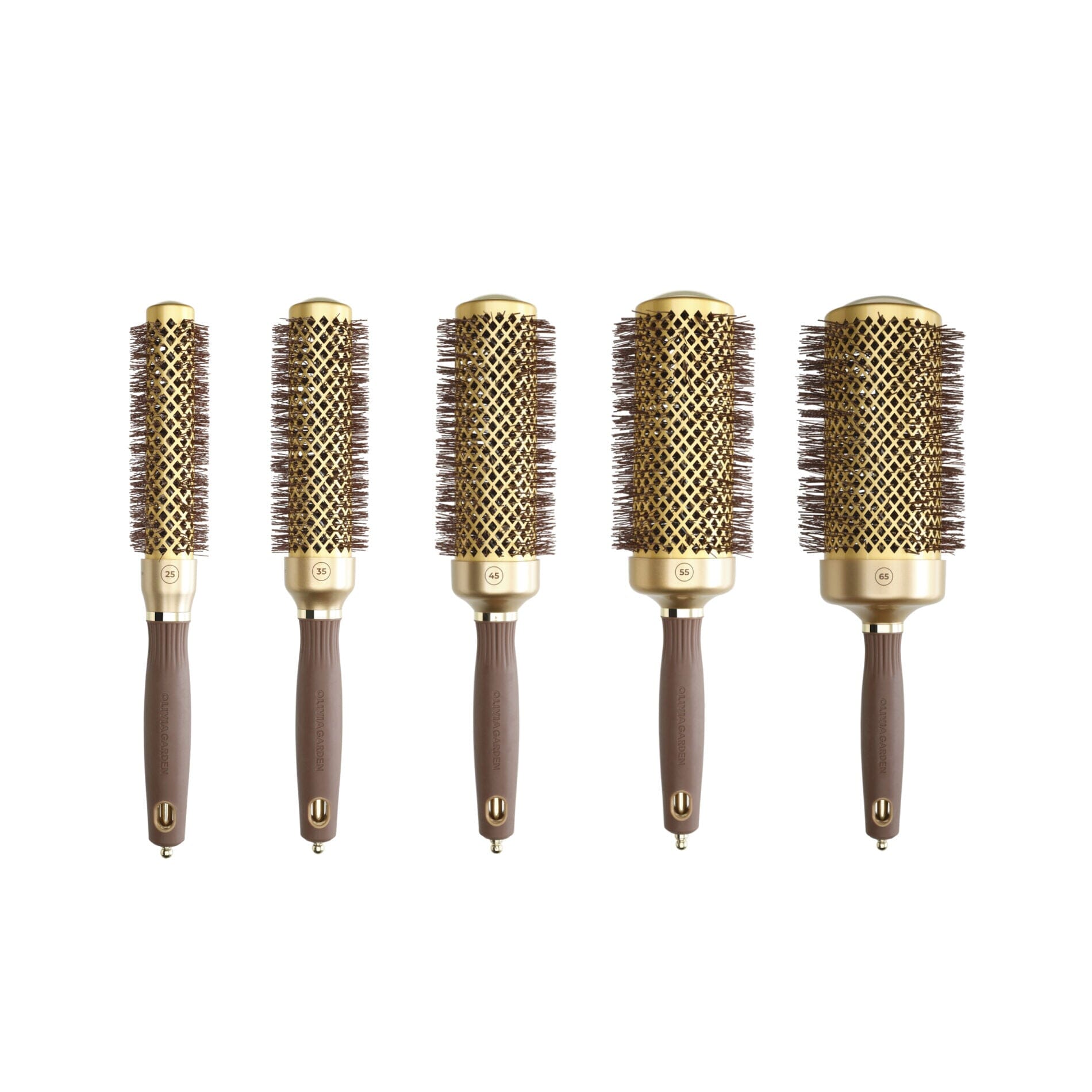 Olivia Garden Expert Blowout Speed Brown & Gold Brush Set