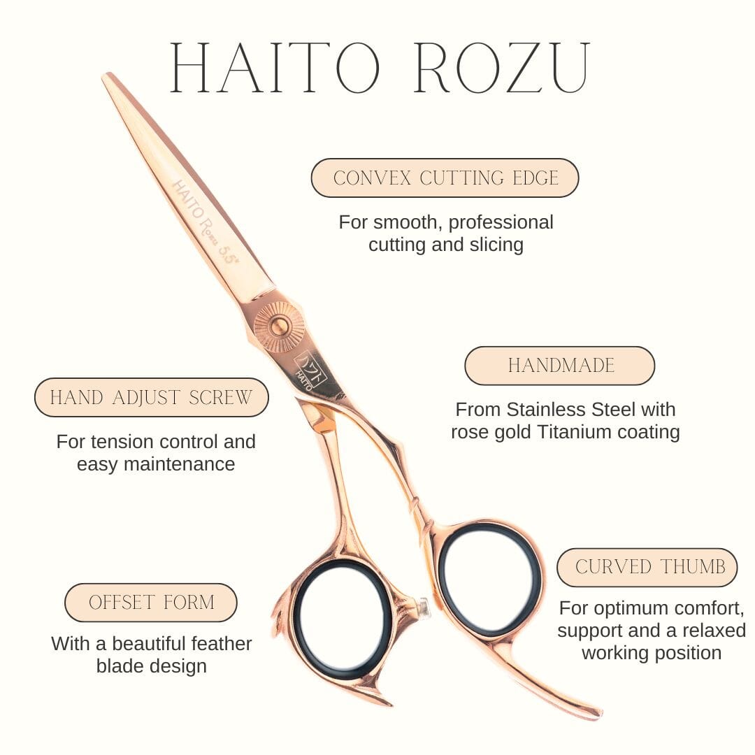 Haito Rozu 5.5" Offset Hairdressing Scissor