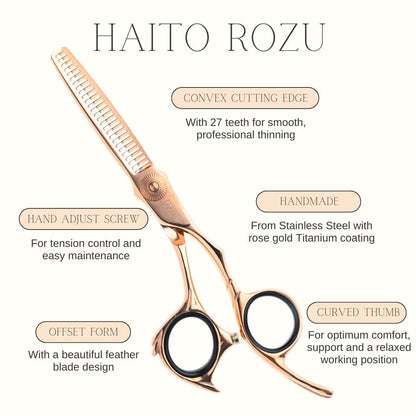 Haito Rozu 5.5" Offset Thinner - Hairdressing Scissor