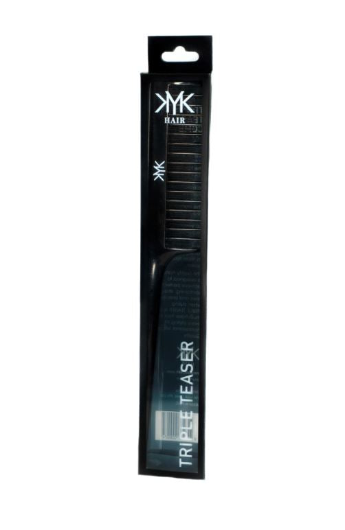 KYK HAIR - Triple Teaser Comb - BLACK Comb KYK Hair Care 