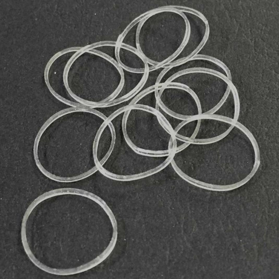 Hair Tools Clear Elastic Bands 15mm - Pack Of 300 Hair Tools 