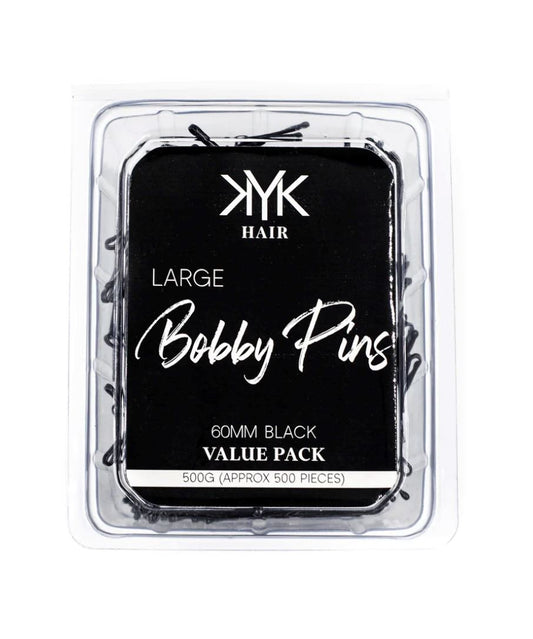 KYK HAIR - Bobby Pins Large - 60MM Black Hair Pins KYK Hair 