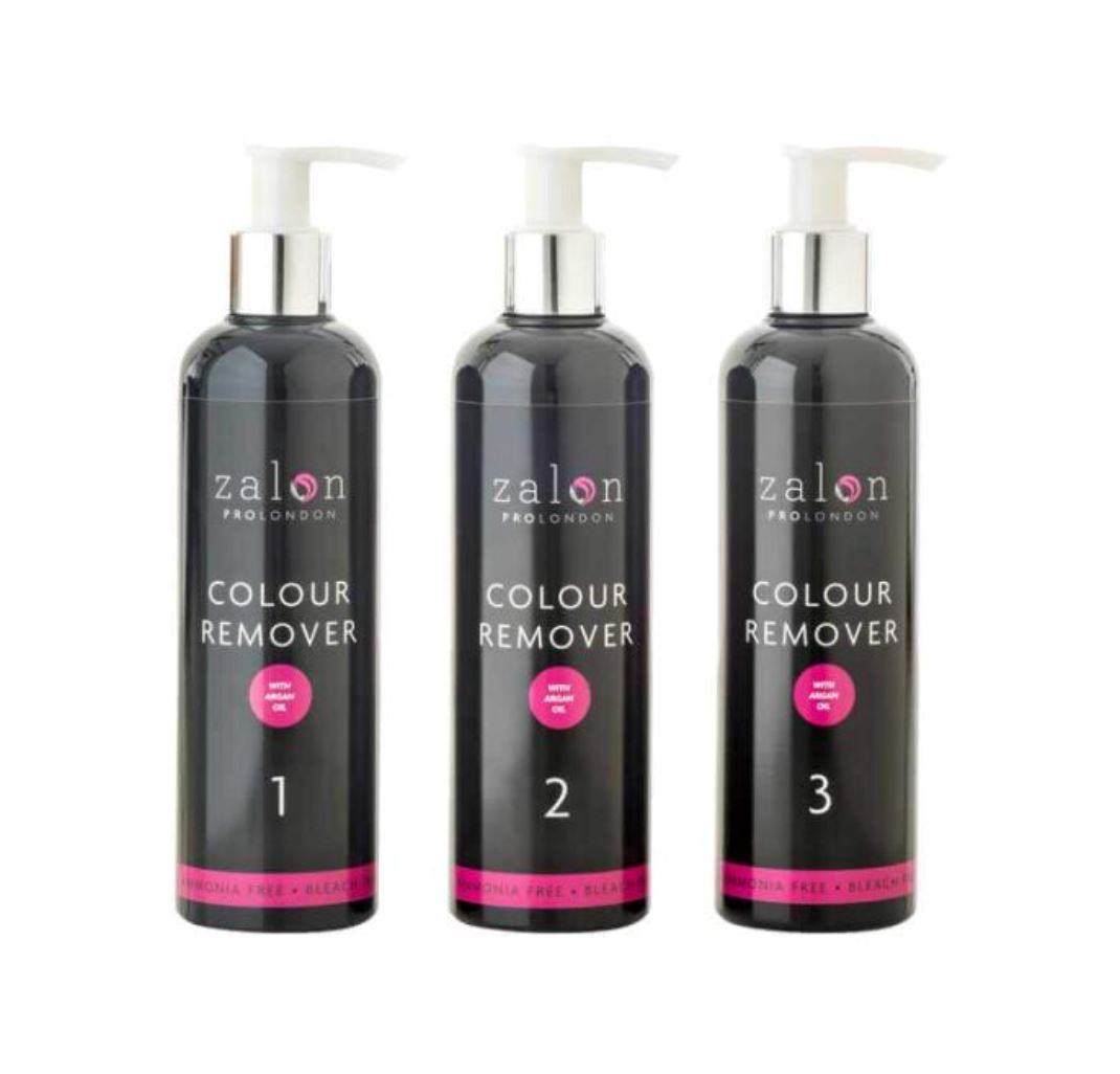 Zalon Pro London Colour Remover Salon Size - 5 Applications 3 x 250ml hair colour remover Zalon Pro 