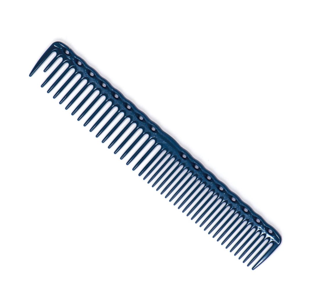 YS Park 338 Round-Toothed Cutting Comb (185 mm) Hair Comb YS Park Blue 