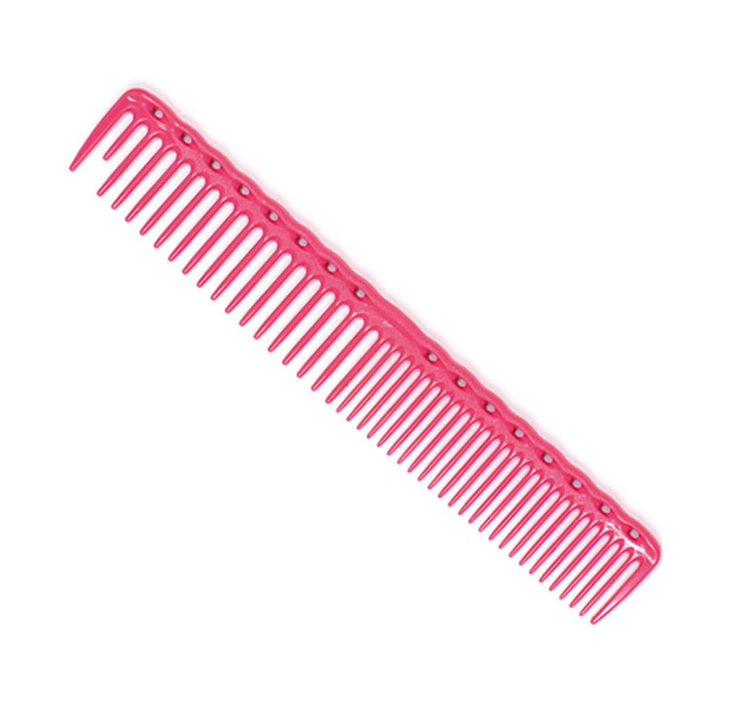 YS Park 338 Round-Toothed Cutting Comb (185 mm) Hair Comb YS Park Pink 