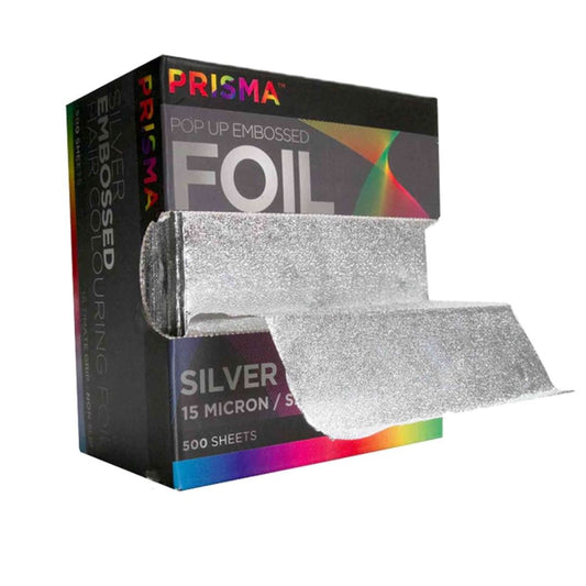PRISMA Pop-up Silver Embossed Foil 120mm x 273mm Hair Colour Prisma 