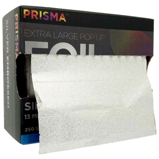 PRISMA Pop-up Silver Embossed Foil Sheet XL 250 Sheets Hair Colour Prisma 