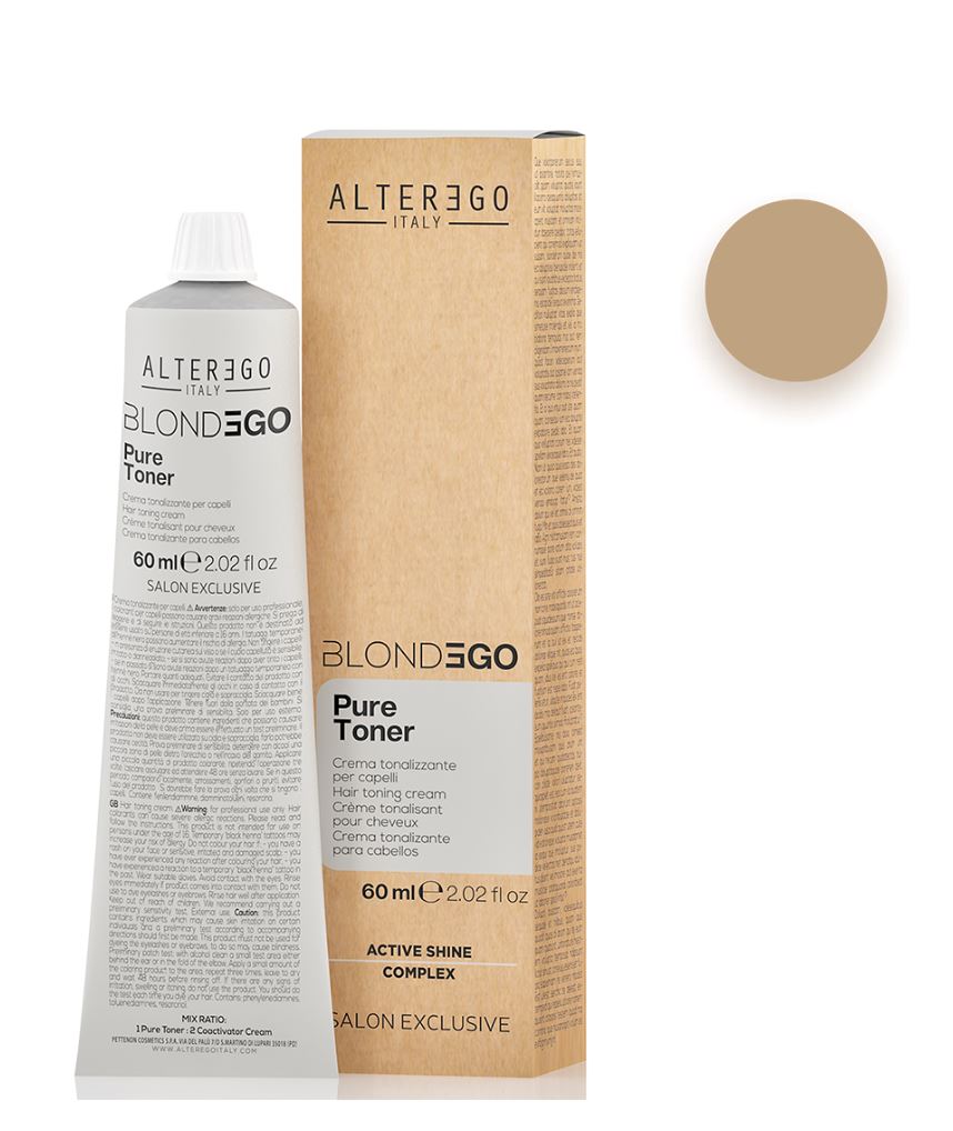 AlterEgo BlondEgo Pure Toner 60ml Hair Bleach AlterEgo Pure Toner Caramel - Caramello 