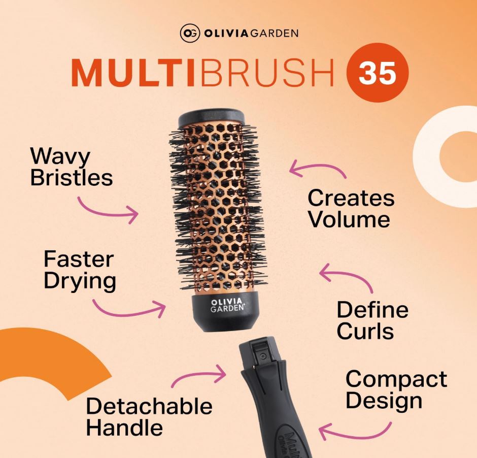 Olivia Garden MultiBrush 35mm Hair Brush Kit Brush Olivia Garden 