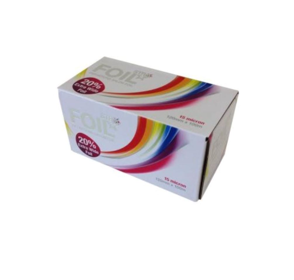 STR Foil 12cm x 100m Wide Foil - Triple Pack Hair Foil STR 