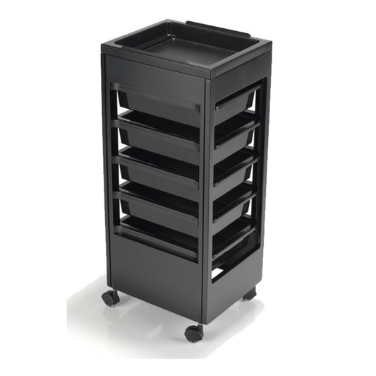 REM Black Studio Flat Top Trolley Salon Trolley REM 