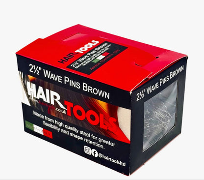 Hair Tools 2.5" Wave Pins Brown (Box of 1000)
